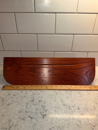 Oak wood wall shelf plate - wall,