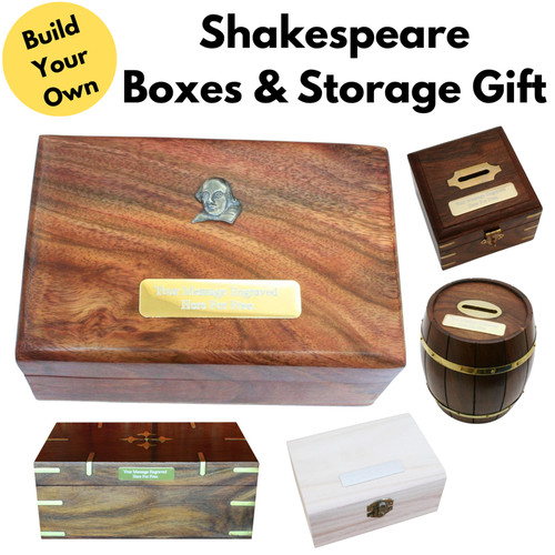 Shakespeare wooden boxes - wooden, post