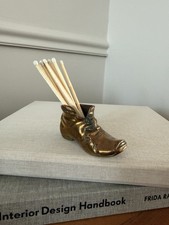 Vintage brass copper shoe with