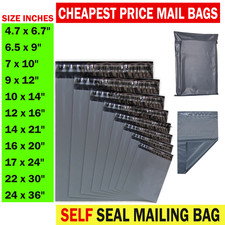 Grey mailing bags - grey,
