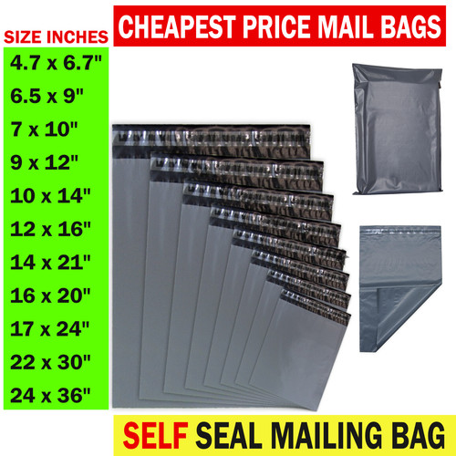 Grey mailing bags all - mailing, sizes