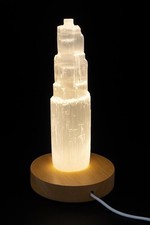 Selenite crystal lamp - selenite,