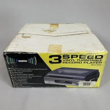 Steepletone ST918 Vinyl Record Player Turntable 3-Speed BOXED NEW UNUSED Retro