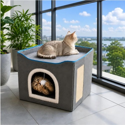 Cat bed indoor large - large, house
