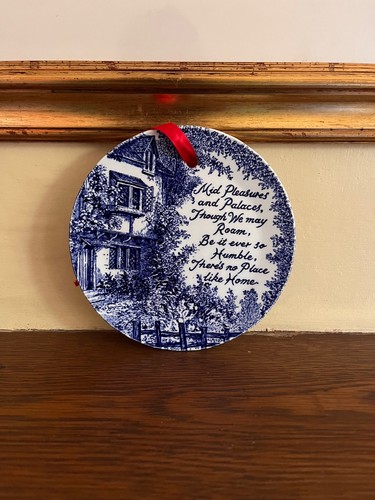 Vintage blue white wall - blue,