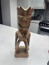 Wooden Hand Carved Tiki Figure