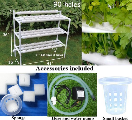 Holes hydroponic site - holes,