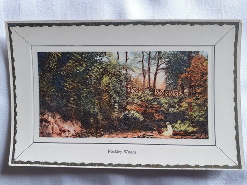 Rockley woods postcard used - postcard,,