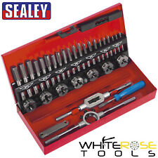 Sealey Tap Die Set 32pc Split Dies Metric M3-M12 Alloy Steel Thread Repair