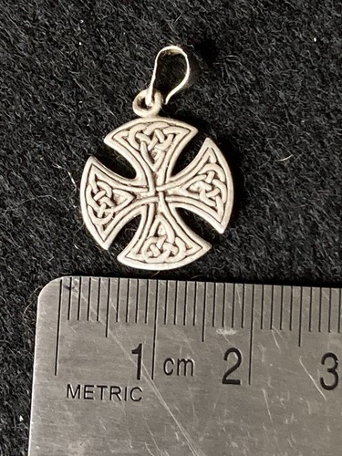 Silver celtic knot cross - silver,