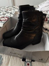 Gabor Black Leather Boots Size