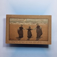 Sybil Barham Postcard C1915 The Moon Enchants Children Sea Artist Signed