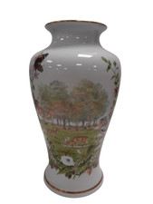 Limited Edition Franklin Autumn Glen Vase Collectable Home Decor Preloved Retro 