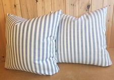 New Handmade Set Of 2 Romo Striped Indoor/Outdoor Showerproof Cushion Covers