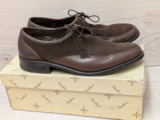 Barker of earls barton brown suede lace shoes vintage uk 7 E boxed