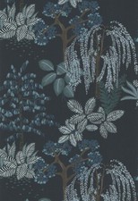 Dark Blue  - Chinese Toile