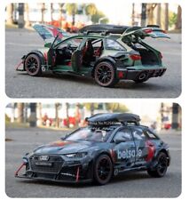 1/24 Diecast Audi RS6 Gumball3000 Model Car Toy Kids Sound Light Gift 1:24 Scale