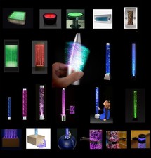 Sensory Bubble Tubes Soothing Glitter Lava Lamp Shake/Shine Relaxing Mood Lights