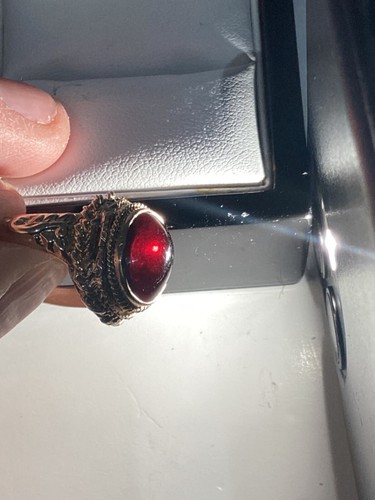 Antique 9ct poison ring - poison, ring,