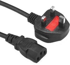 10M Power Cable UK Plug 3-pin C13 Kettle Lead Mains Power Cord-Monitors Desktops