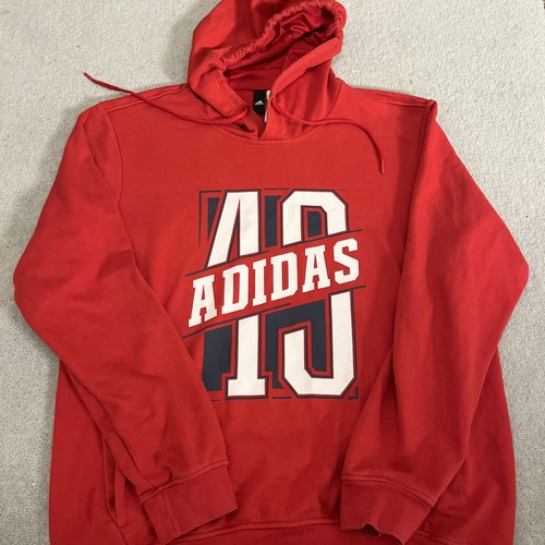 Adidas red hoodie baggy size - adidas,