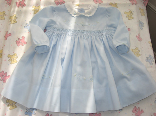 Smocked floral party dress - smocked,