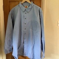 Oakman Mens Blue Casual Shirt