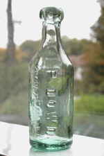 VINTAGE  c1890s P. DOWD MANCHESTER MINERAL WATER GINGER BEER - BLOB TOP BOTTLE
