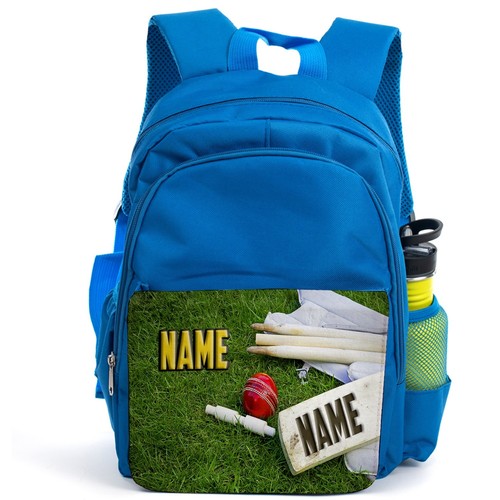 Personalised cricket backpack - cricket,