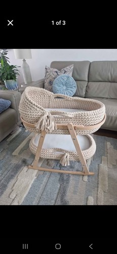 Handmade baby moses basket