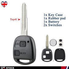 2 Button Key Fob Case Shell
