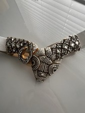 Rare & collectible Vintage 80’s 90’s Diamonte Encrusted Snake Serpent Belt. 