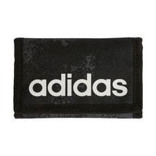 Adidas Linear Wallet with Print Zip Closure Durable Polyester All-OverPrint Gear