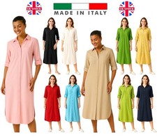 Ladies Womens Over Shirt Dress