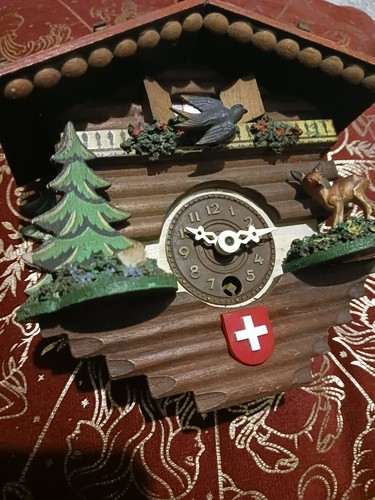 Vintage swiss chalet - chalet, clock
