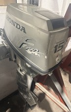 1998 HONDA 15HP Long Shaft 4 Stroke Outboard Serviced Electric Start & Remotes