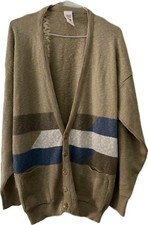 VINTAGE ST MICHAEL 1990S CARDIGAN RETRO M&S STYLE GOLF ROCKABILLY NEW DEADSTOCK