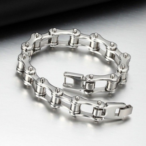 Punk stainless steel bracelet - stainless,