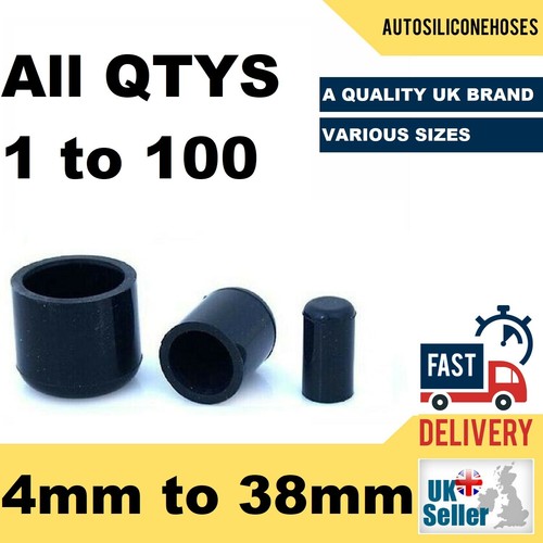 Black silicone blanking plugs - silicone,