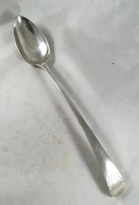 Georgian Old English Silver Serving Spoon Hester Bateman London 1788 130g AACZX