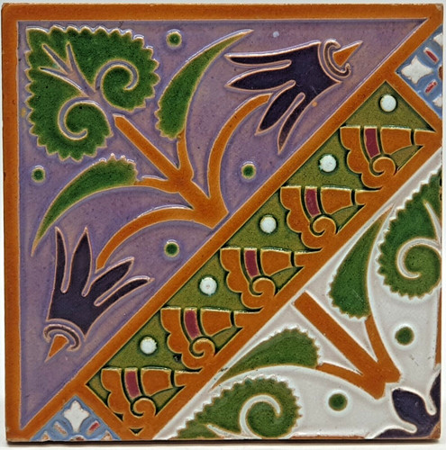 Victorian fireplace tile - victorian,