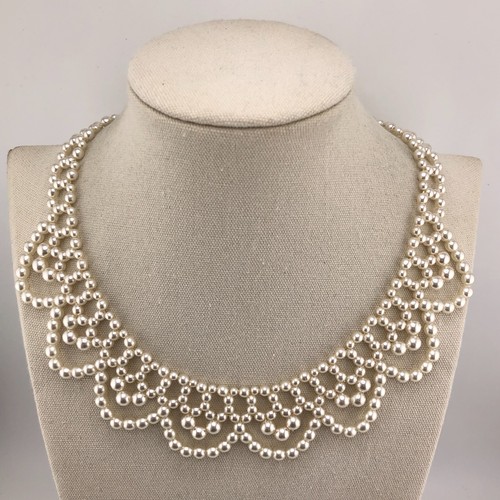 Vintage choker bib necklace - choker,