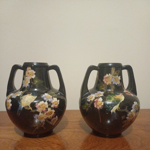 Bretby art pottery pair - bretby,