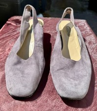 Vintage Saxone Lilac Suede Slingback Shoes- Size 9 (Size 44)