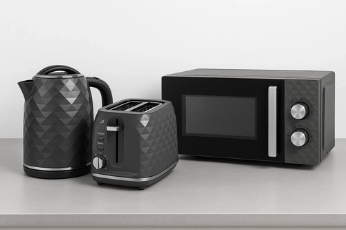 Kettle toaster microwave grey - kettle,