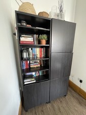 IKEA BESTÅ TV cabinet Bookshelf, Wardrobe Black-Brown