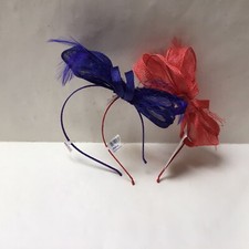 Fascinators x2 - 1x Red 1x