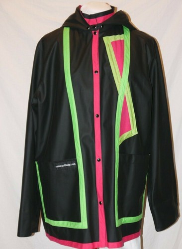 Raincoat lady black hooded - lady,