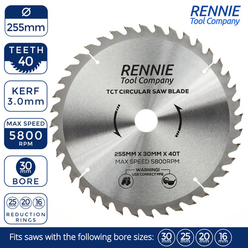 255mm 30mm 40t tct - x,