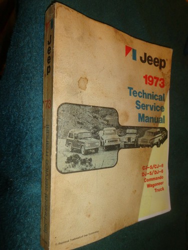 1973 jeep shop manual cj - 1973,